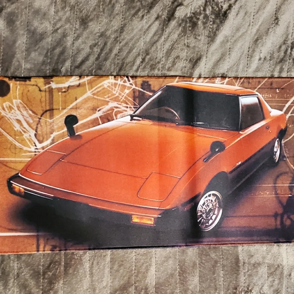 RX7 JDM Desk Mat XL 🏁 Iconic Mazda RX7 Car Mousepad – Limited Edition